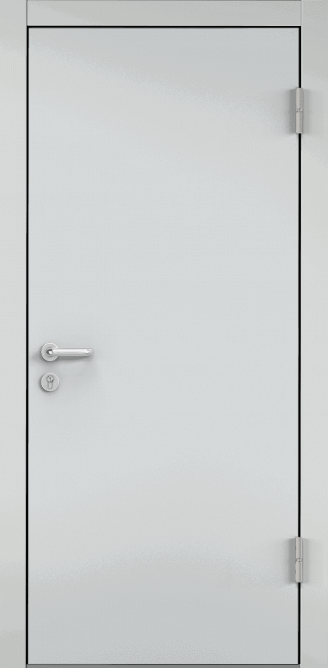 Дверь противопожарная EI 60, Порошково-полимерное покрытие, —, RAL 7035 серый в Рязани